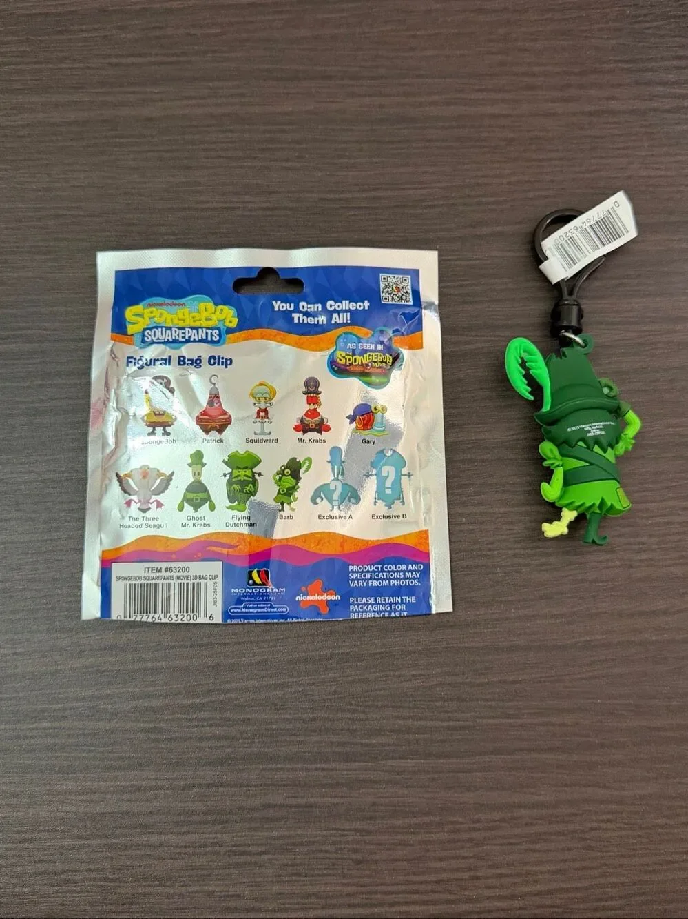 The SpongeBob Movie: Search for SquarePants Bag Clip Keychain - Barb